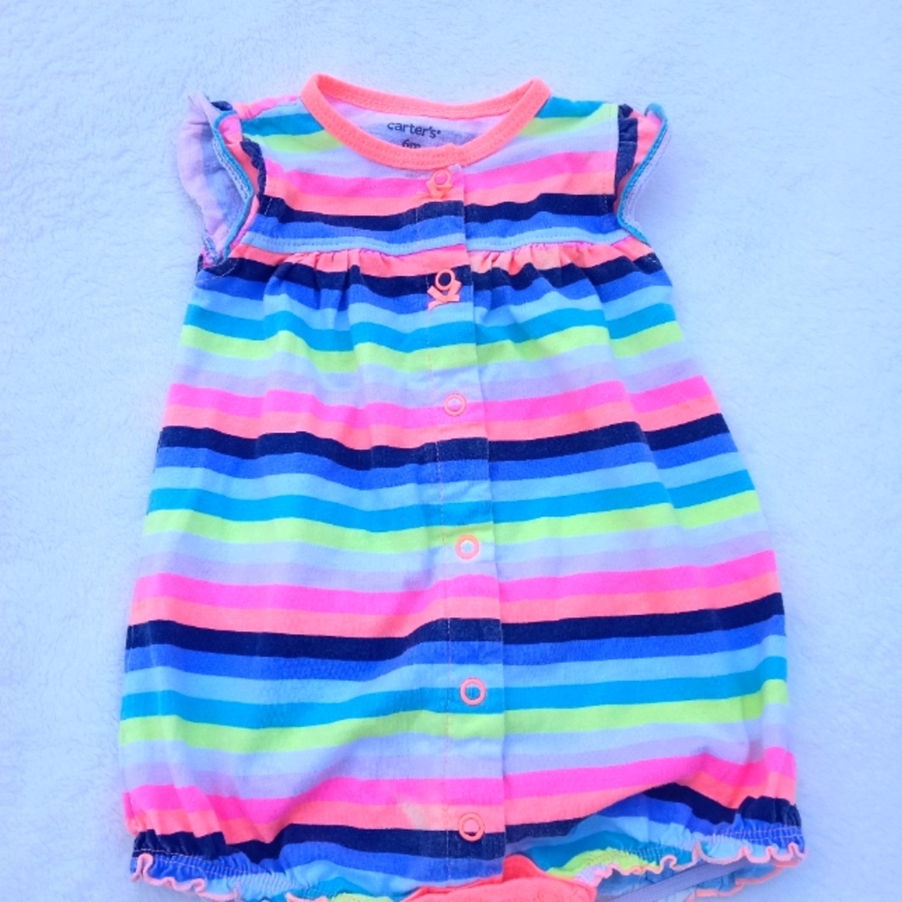 Carter's Onesie  Butterfly Romper 6mos.